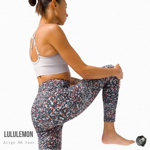 LULULEMON ALIGN HIGH-RISE 25” LEGGINGS IN WATER BLOSSOM WOMEN SIZE 2 NWT NULU - Picture 4 of 8